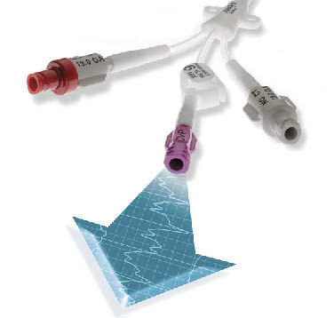 Catéter de manometría - Xcela® Hybrid PICC - Navilyst Medical - venoso central / de tres luces