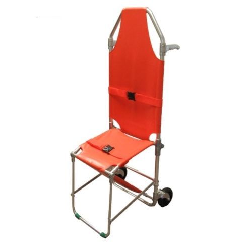 Silla tipo camilla plegable - 1N - Mobimedical - manual / de 2 secciones / con ruedas