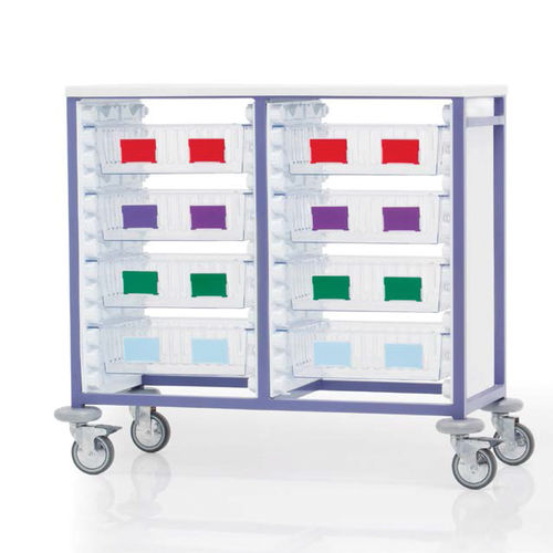 Carro para transporte - Medstor GmbH - de almacenamiento / con canasta