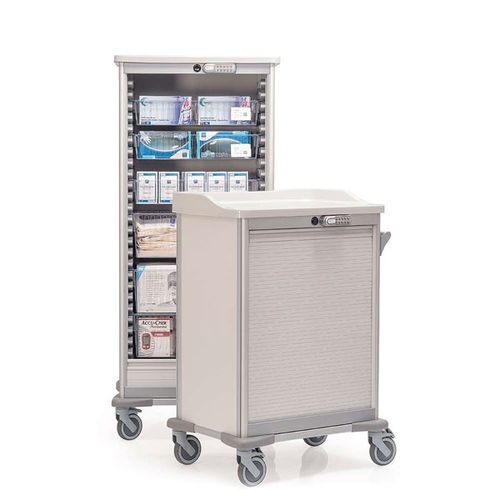 Carro de anestesia - Medstor GmbH - de aislamiento / multifunción / con puerta corredera