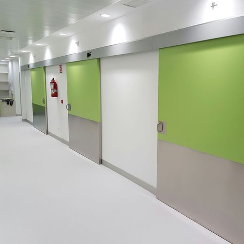 Puerta para centro sanitario - SOLECO DOORS - corredera