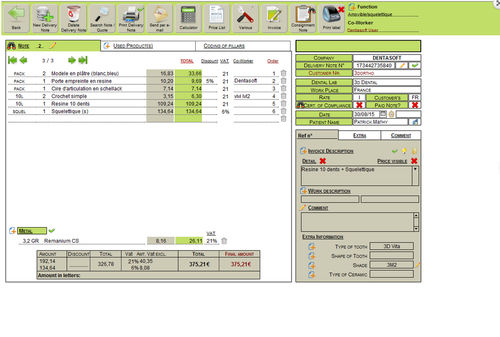 Software de laboratorio dental - Easydentam - Dentasoft - de gestión