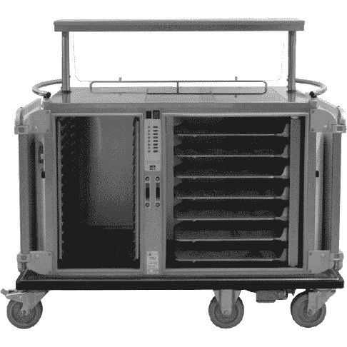 Carro de hospital - SERELIS - ELECTRO CALORIQUE Groupe - de servicio / para comidas / de distribución de bandejas