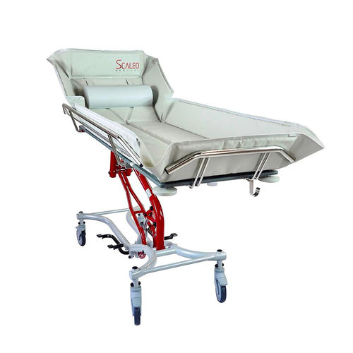Camilla de ducha hidráulica - Shado® 180 medium  - SCALEO Medical - eléctrica / alimentada por batería