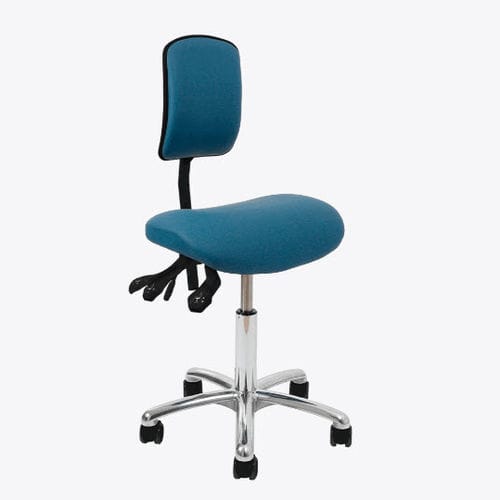 Silla para clínica dental - 80143 - VELA Medical - con ruedas / con respaldo alto / neumática