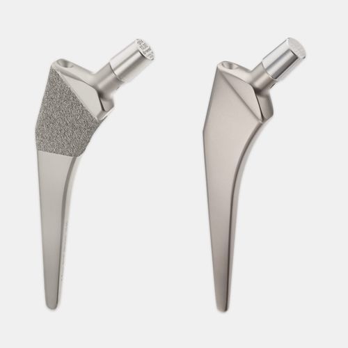 Vástago femoral cementado o no cementado - IntraBlock™ TwinStem™ - Merete