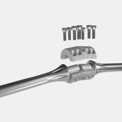 Clavo intramedular para fémur - OsteoBridge™ - Merete - para tibia / de titanio