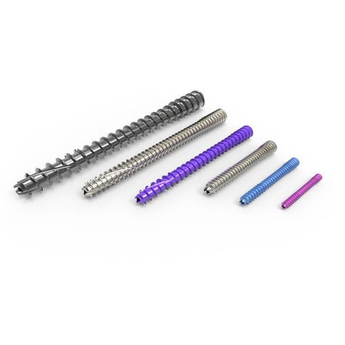 Tornillo de compresión ósea para calcáneo - Acutrak 2 - Acumed - para mano / sin cabeza / metálico