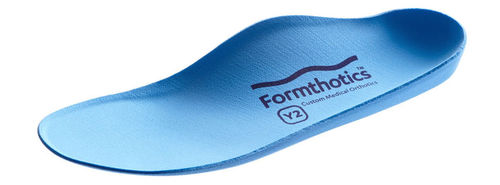 Plantilla ortopédica con refuerzo del arco longitudinal - Youth Original Single Medium - Formthotics - con almohadilla para el talón / pediátrica