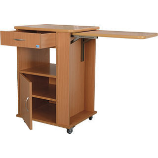 Mesa de cabecera con ruedas - notto - aks - Aktuelle Krankenpflege Systeme - con bandeja de cama / con cajones