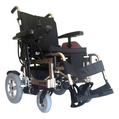 Silla de ruedas eléctrica - VIVIO - KYMCO Healthcare - de exterior / de interior / plegable