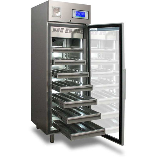 Refrigerador de banco de sangre - TC 503 - tritec - de tipo armario / con 1 puerta / con puerta de cristal