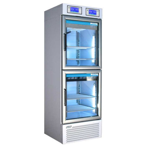 Refrigerador médico - TC 111-2 - tritec - de tipo armario / con 2 puertas / con puerta de cristal
