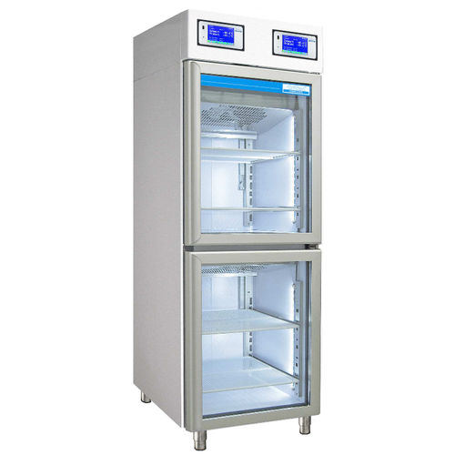 Refrigerador médico - TC 112-2 - tritec - de tipo armario / con 2 puertas / con puerta de cristal