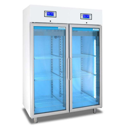 Refrigerador médico - TC 113-2 - tritec - de tipo armario / con 2 puertas / con puerta de cristal