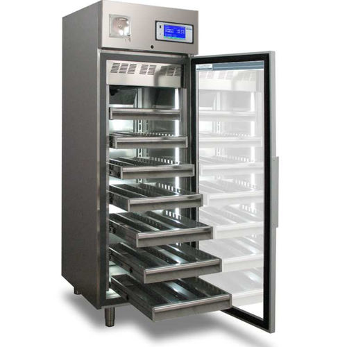 Refrigerador de banco de sangre - TC 504 - tritec - de tipo armario / con 1 puerta / con puerta de cristal