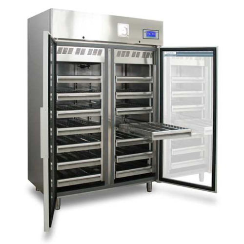 Refrigerador de banco de sangre - TC 505 - tritec - de tipo armario / con 2 puertas / con puerta de cristal