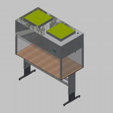 Módulo de flujo laminar de mesa - 58155 - Inertec - vertical