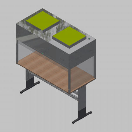 Módulo de flujo laminar de mesa - 58163 - Inertec - vertical