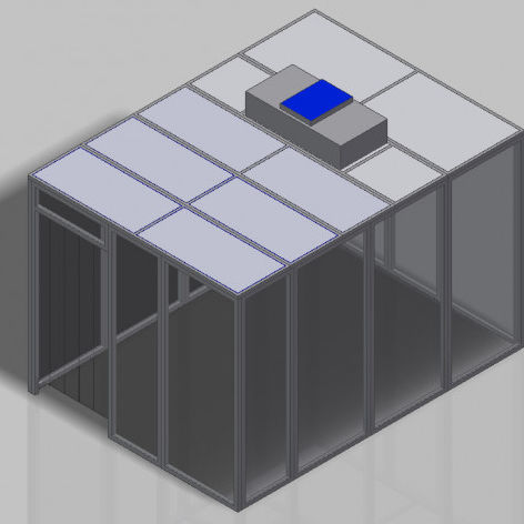 Sala blanca de grandes dimensiones - C2560 - Inertec