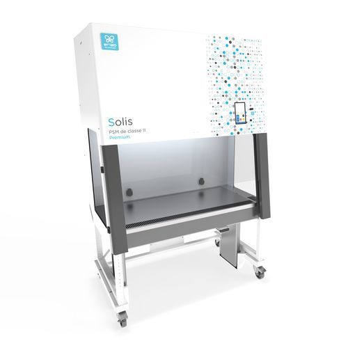 Cabina de seguridad microbiológica clase II - Solis Premium 900 - Erlab - clase ISO 5 / móvil / EN 12469