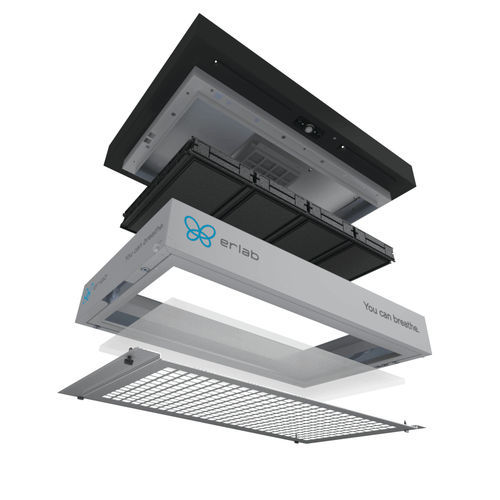 Sistema de purificación de aire de techo - Halo 35 C - Erlab - de carbón activado / de laboratorio / de compuestos orgánicos volátiles