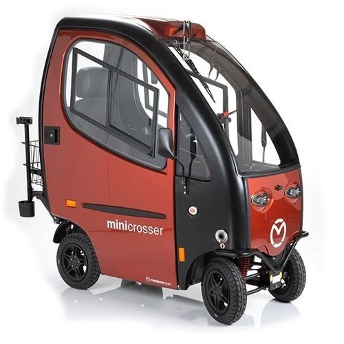 Scooter para movilidad reducida eléctrico - X-CAB - Medema - con 4 ruedas / con cabina / con cesto