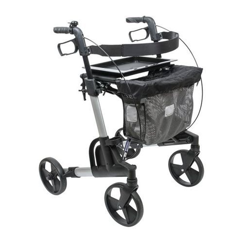 Andador con ruedas con 4 ruedas - Kudu - Mobilex A/S  - con reposabrazos / con canasta / con asiento