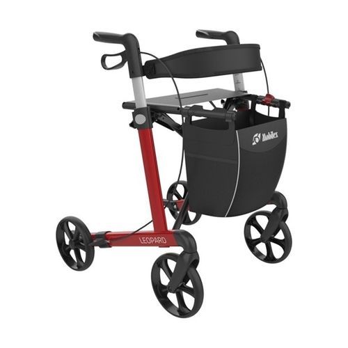 Andador con ruedas con 4 ruedas - Leopard - Mobilex A/S  - con asiento / con canasta