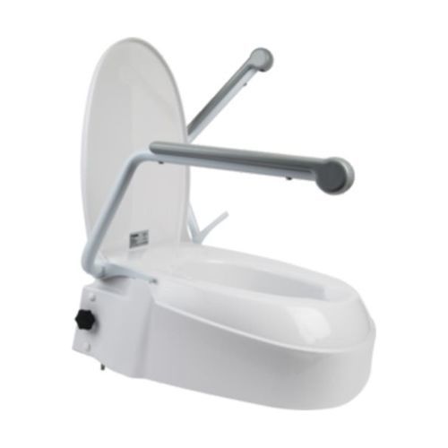 Elevador para inodoro con reposabrazos - 301703 - Mobilex A/S  - con tapa / de altura regulable
