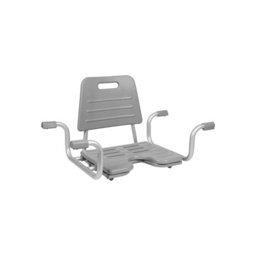 Asiento de baño con reposabrazos - 302012 - Mobilex A/S  - con apertura higiénica / con respaldo / suspendido