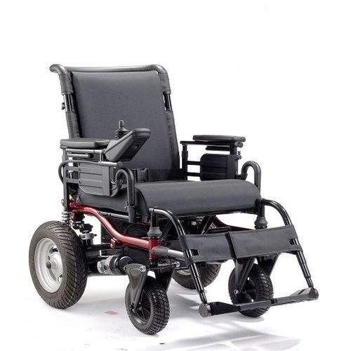 Silla de ruedas eléctrica - LY-EB206-RS1 CONQUEROR  - Comfort Orthopedic - de exterior / con reposapiernas / negra