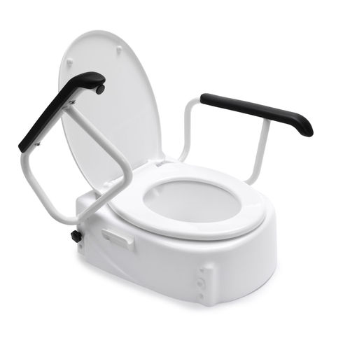 Elevador para inodoro con reposabrazos - 10659 - Direct Healthcare Group - con tapa