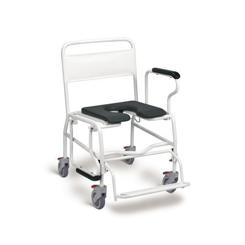 Silla de ducha con reposabrazos - Heavy Duty - Direct Healthcare Group - portátil / ergonómica / con orinal