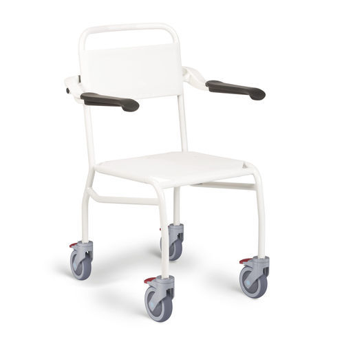 Silla de ducha con reposabrazos - LI2140.000 series - Direct Healthcare Group - portátil / con respaldo / ergonómica