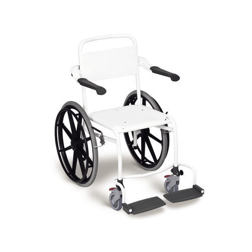 Silla de ducha con reposabrazos - LI2142 series - Direct Healthcare Group - con ruedas / con reposapiés / con respaldo