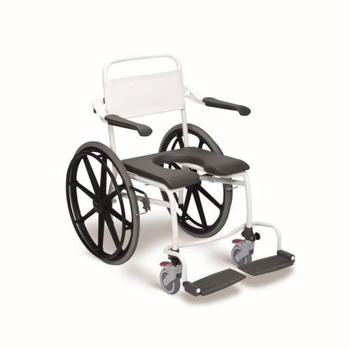 Silla de ducha con reposabrazos - LI2138 series - Direct Healthcare Group - con ruedas / con reposapiés / con respaldo