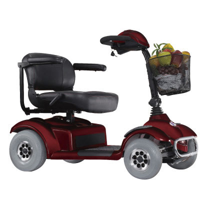 Scooter para movilidad reducida eléctrico - PF3 NOMAD 4 - Heartway Medical Products - con 4 ruedas / con cesto