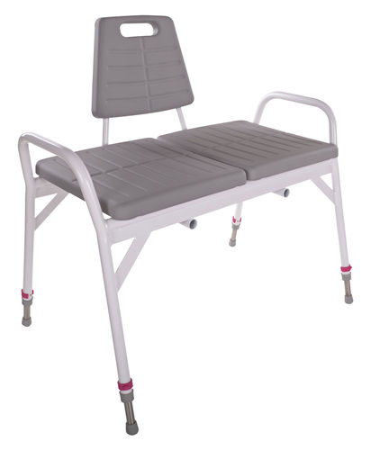 Taburete de ducha con reposabrazos - 300300 - HMN - con respaldo / de altura variable / bariátrico