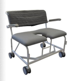 Silla de ducha con reposabrazos - M2 - HMN - con orinal