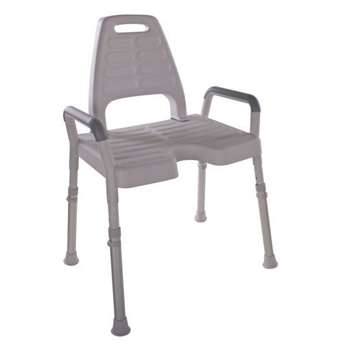 Taburete de ducha con reposabrazos - NIELSEN - HMN - con respaldo / de altura variable