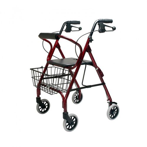 Andador con ruedas con 4 ruedas - DX LOW - Parsons ADL - con asiento / con canasta / con reposabrazos