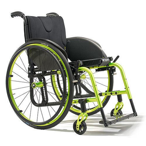 Silla de ruedas manual - Exelle - PROGEO - de exterior / de interior / plegable