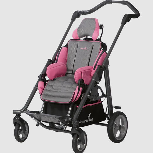 Carrito para niños con discapacidad - tRide - Thomashilfen - de altura regulable / con asiento ajustable / con respaldo regulable