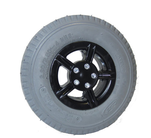 Rueda para silla de ruedas delantera - 8X3.00-4C165DALN-10R-17T	 - Tre Emme Manufatti