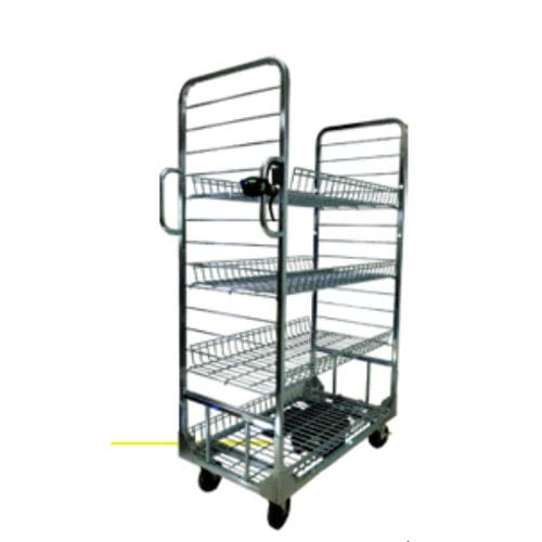 Carro médico - PS010 - Wu's Tech - de uso general / de carga / 4 estantes
