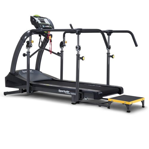 Cinta de correr con baranda - T655MD  - SportsArt Fitness - con inclinación