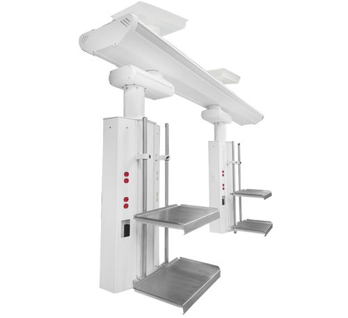 Columna de distribución de techo - Arigmed - para cuidados intensivos / con estantes / con columna