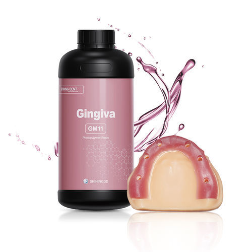 Material dental de resina - GM11 - Shining 3D - para impresión en 3D / gingival / transparente