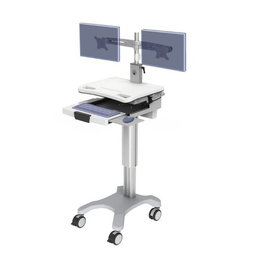 Carro informático para panel PC - BA-003D - Rollsys - para tablet PC / de altura variable